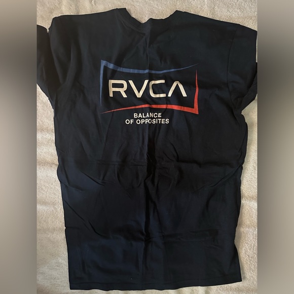 RVCA Men’s Medium Tee, Navy, Like New! - Picture 2 of 2